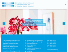 Tablet Screenshot of duesseldorf-zahnarzt.com